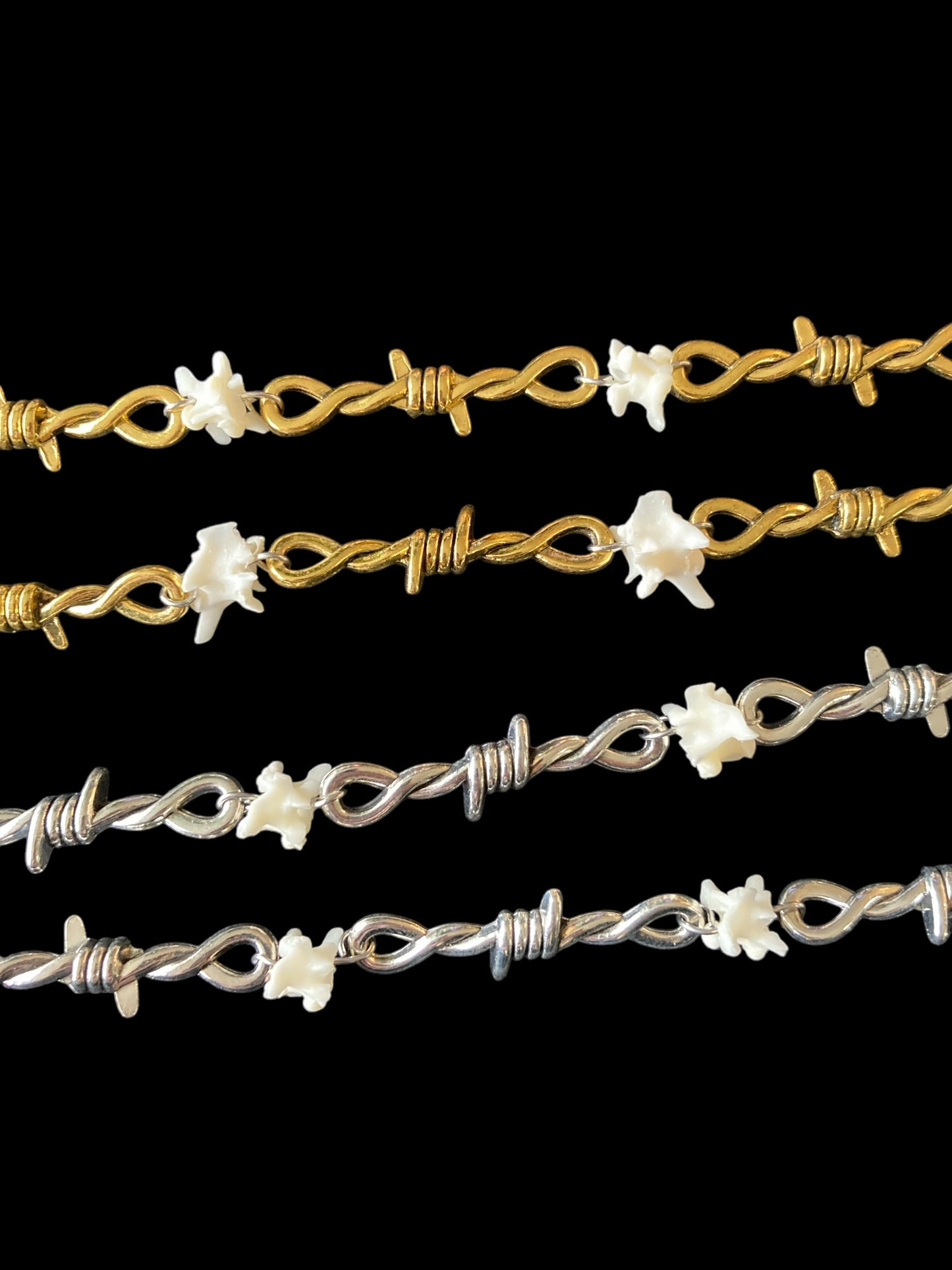 Barbed Wire Vertebrae Necklace