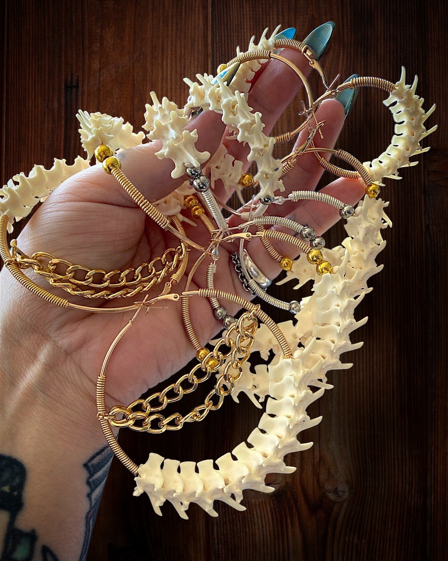 OG Vertebrae Hoops
