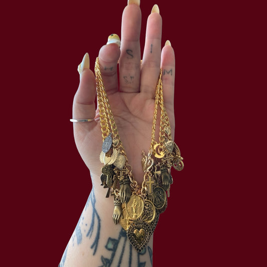 Mixed Milagros charm choker