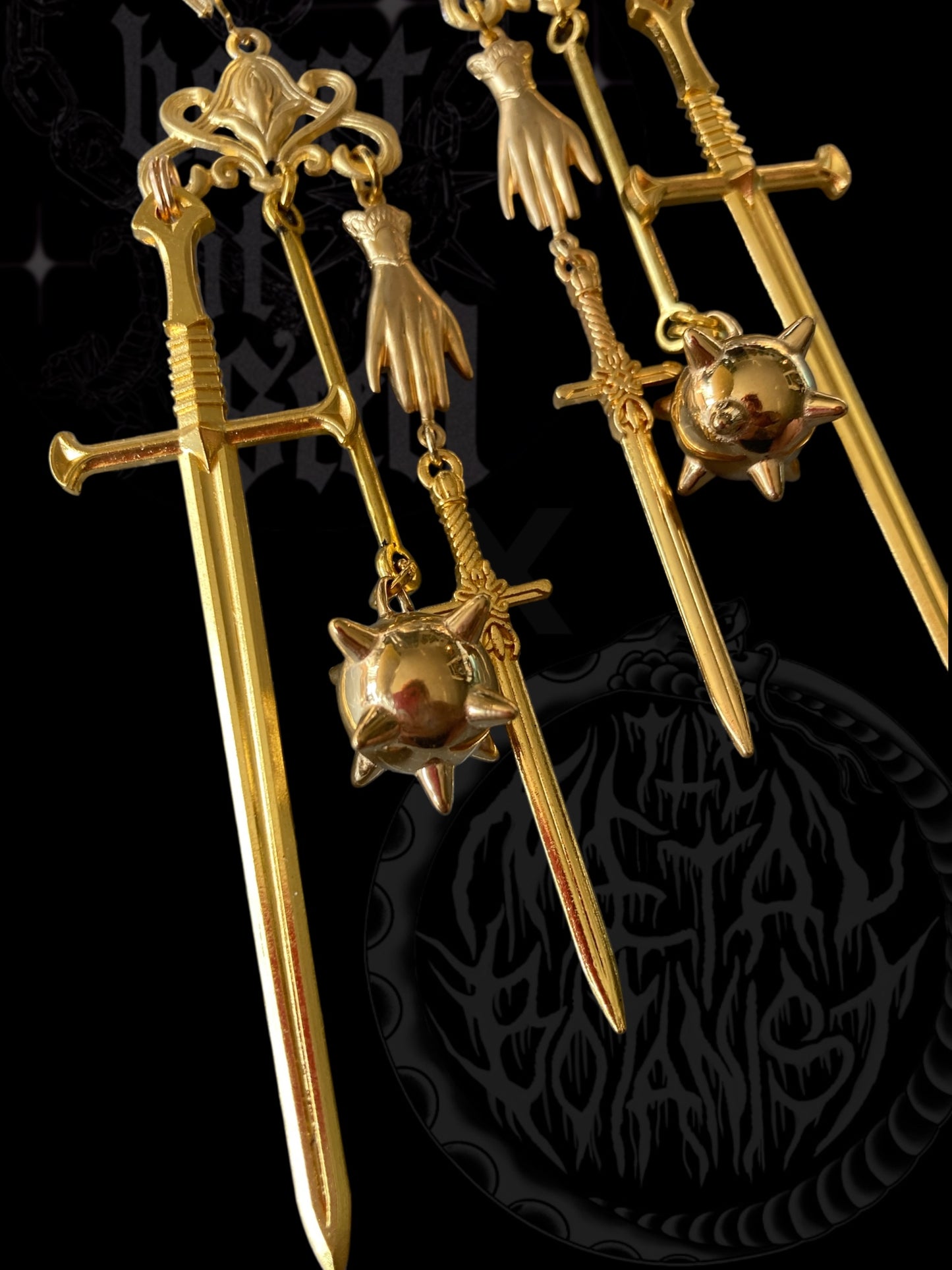Weapons cache earrings — HOSxTMB