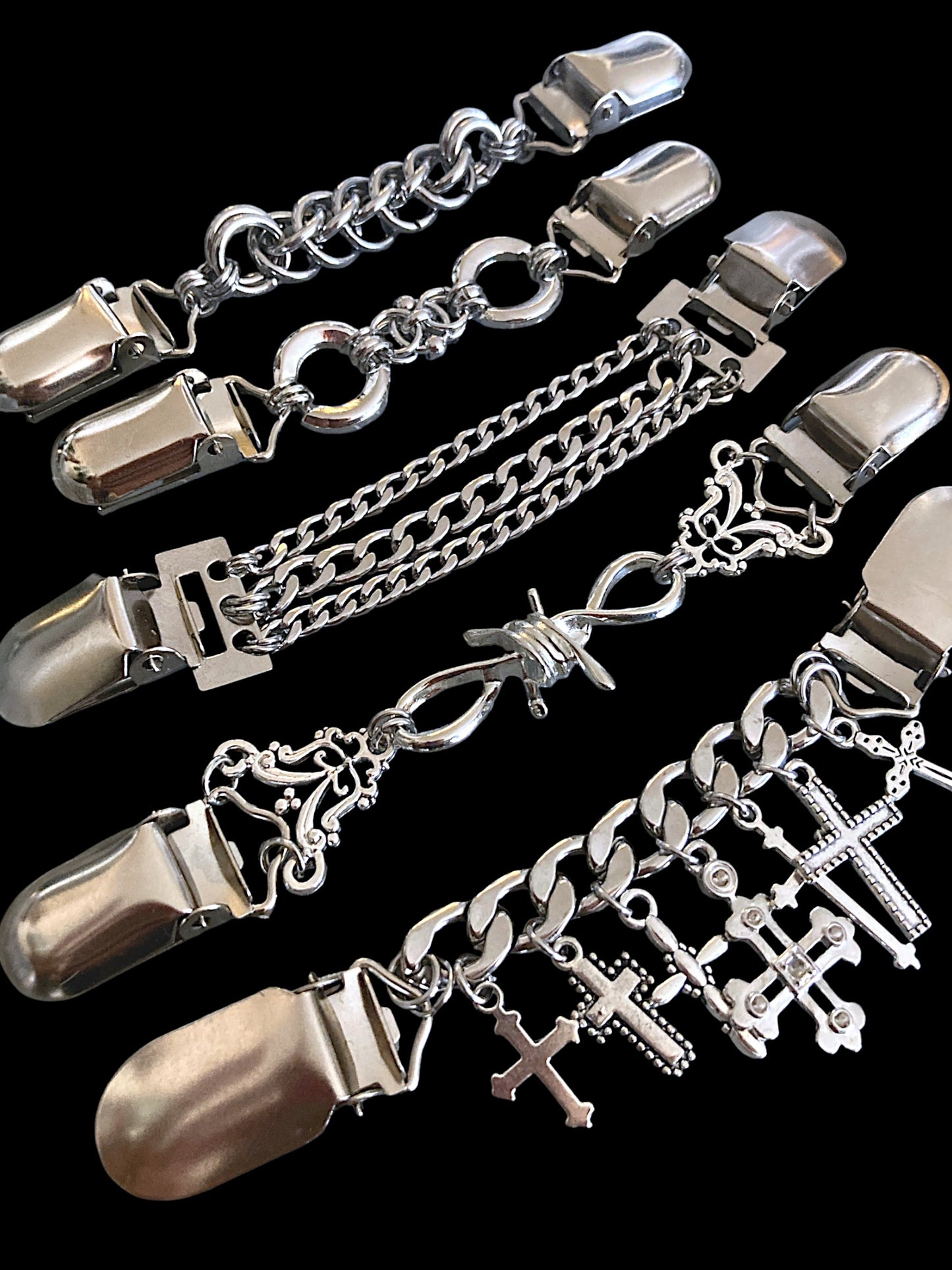 Silver Garment clips