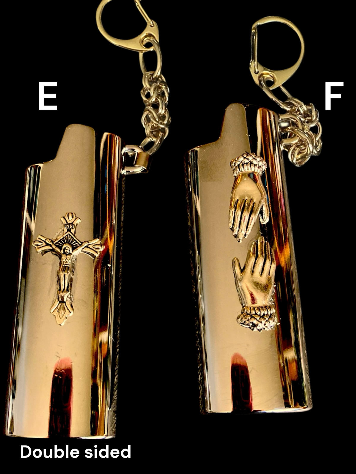 Milagros lighter sleeve - gold