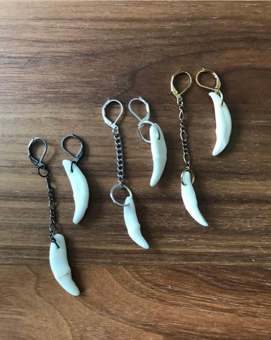 Asymmetrical Tooth Earrings