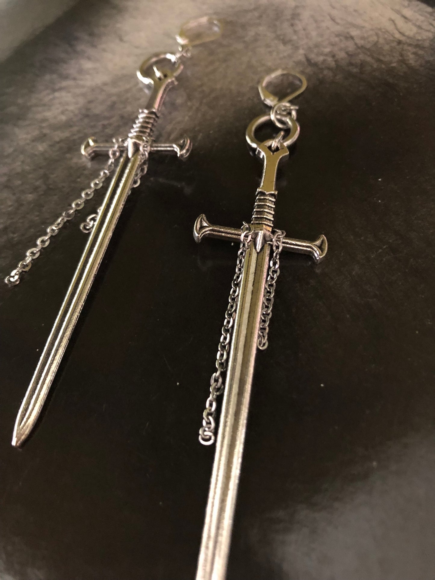 Sword of the Rings earrings