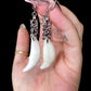 Byzantine tooth earrings