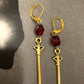 Gold Battle Axe earrings