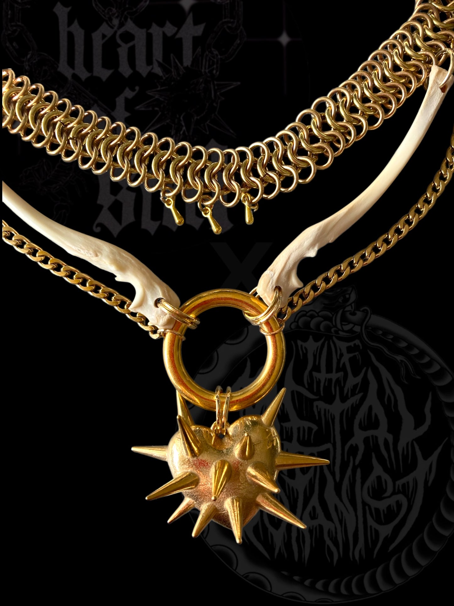 Heart mace Necklace — HOSxTMB