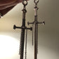 Sword & stone earrings