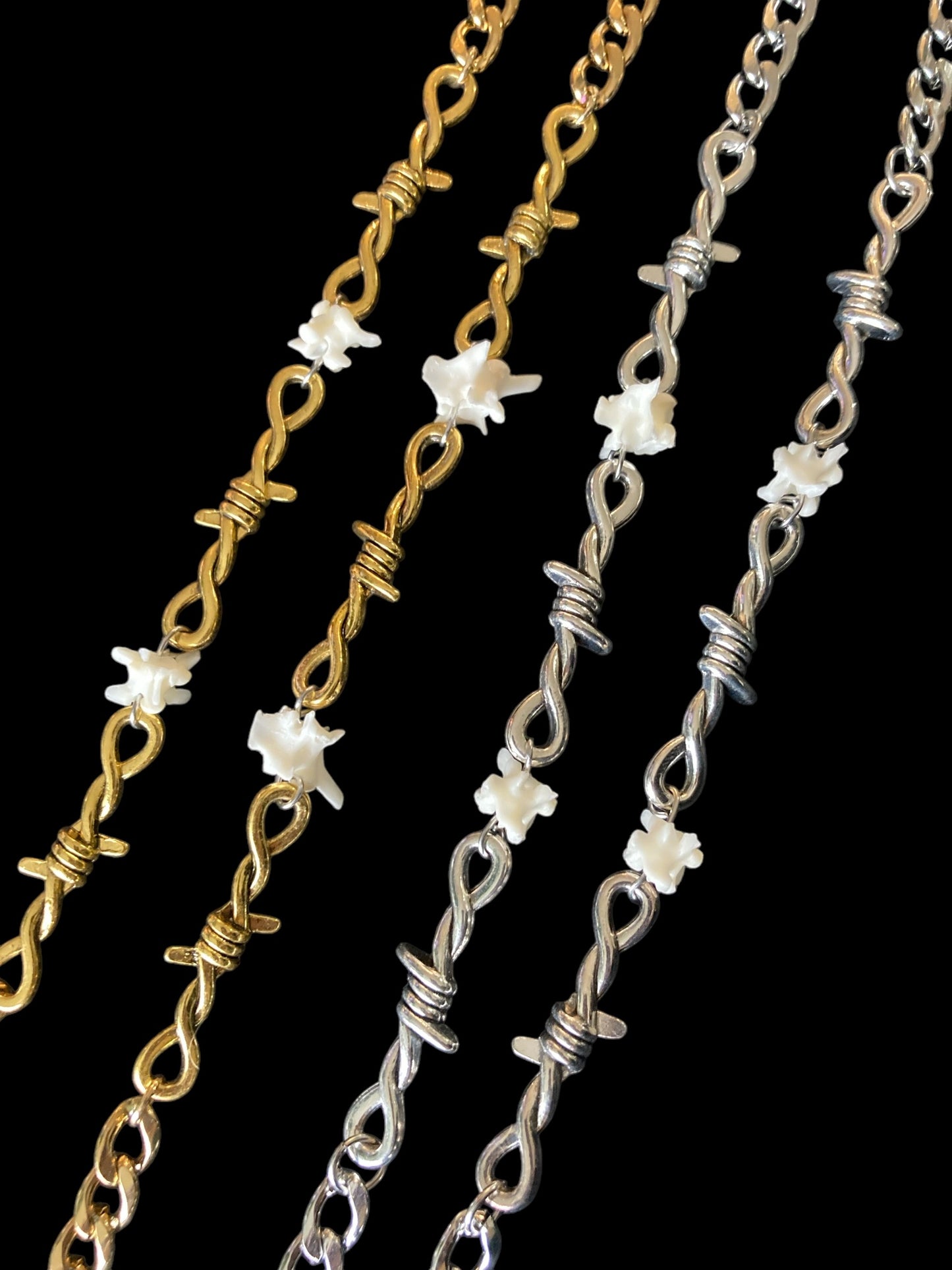 Barbed Wire Vertebrae Necklace