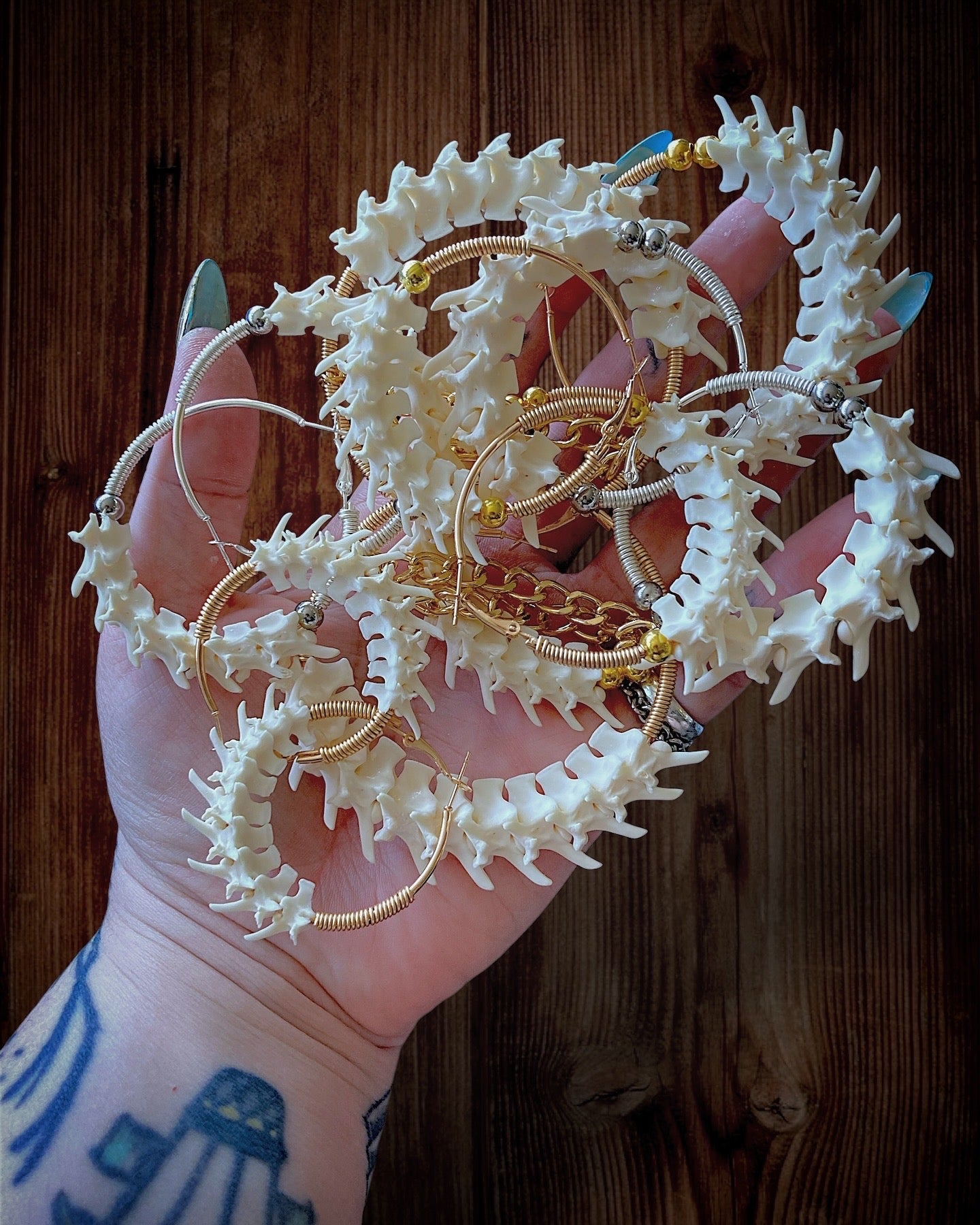 OG Vertebrae Hoops