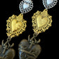 Tri-tone Milagros earrings
