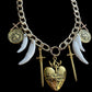 Heart on fire necklace