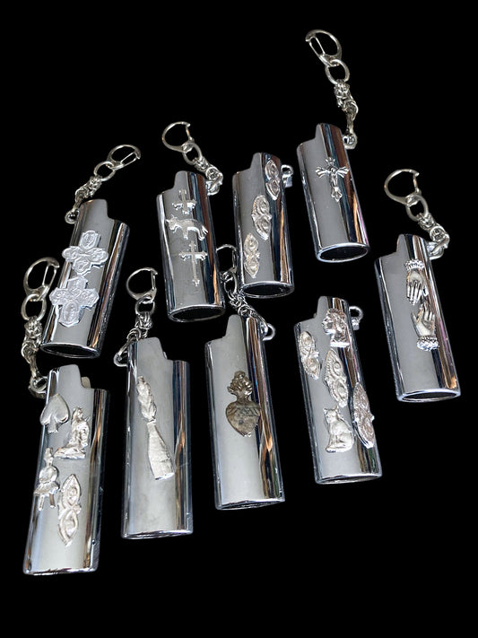 Milagros lighter sleeve - silver