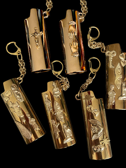 Milagros lighter sleeve - gold