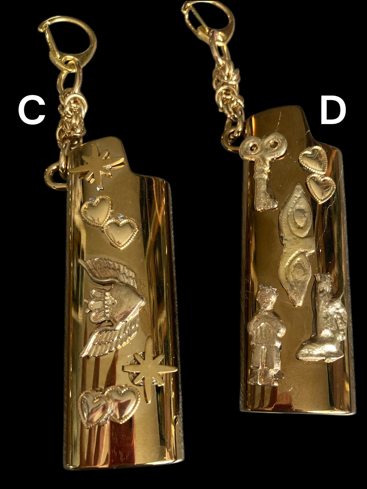 Milagros lighter sleeve - gold