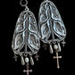 Mourning Lily charm earrings