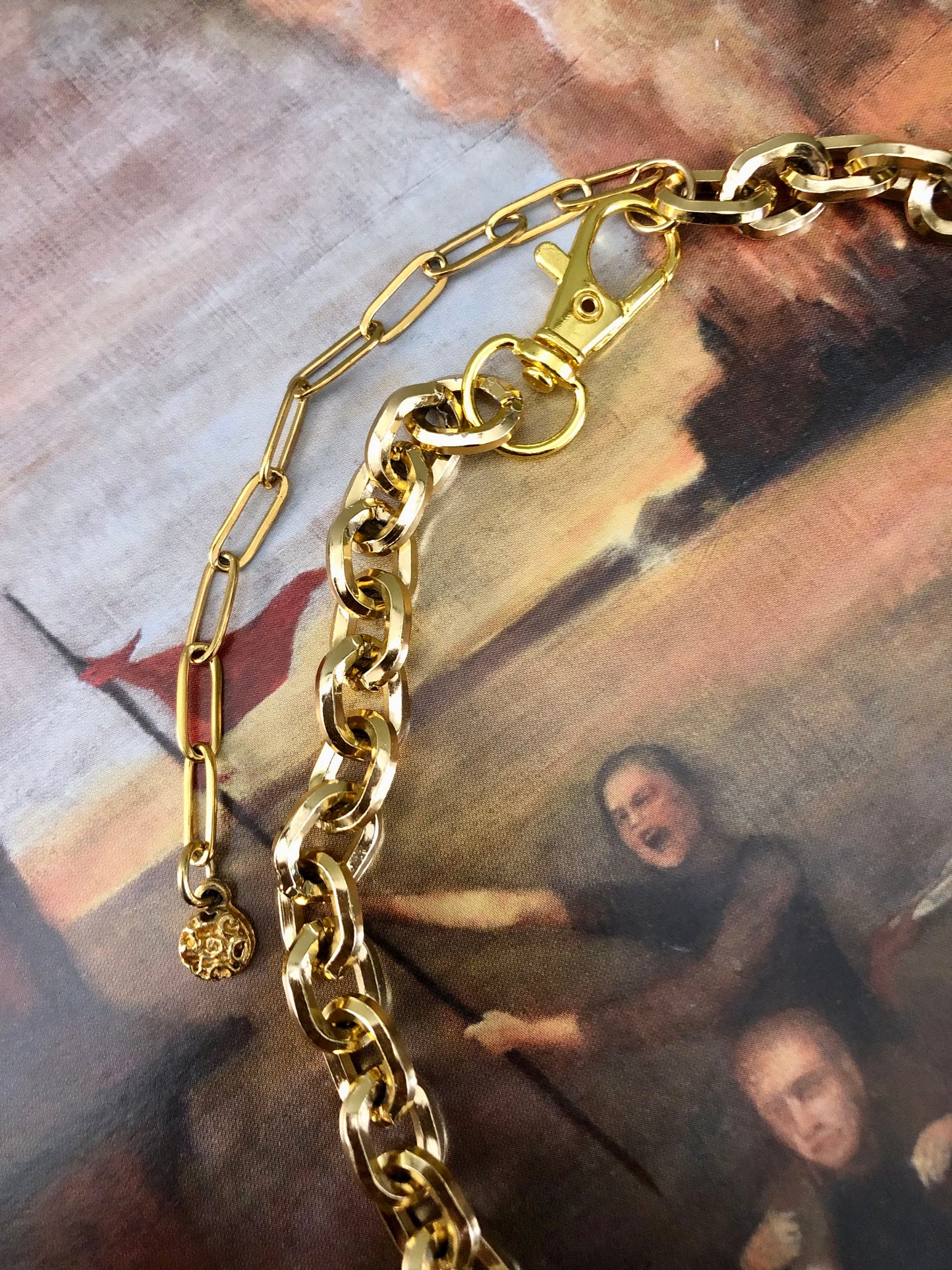 Gold 10 Commandments Necklace