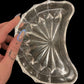 Crescent crystal dish