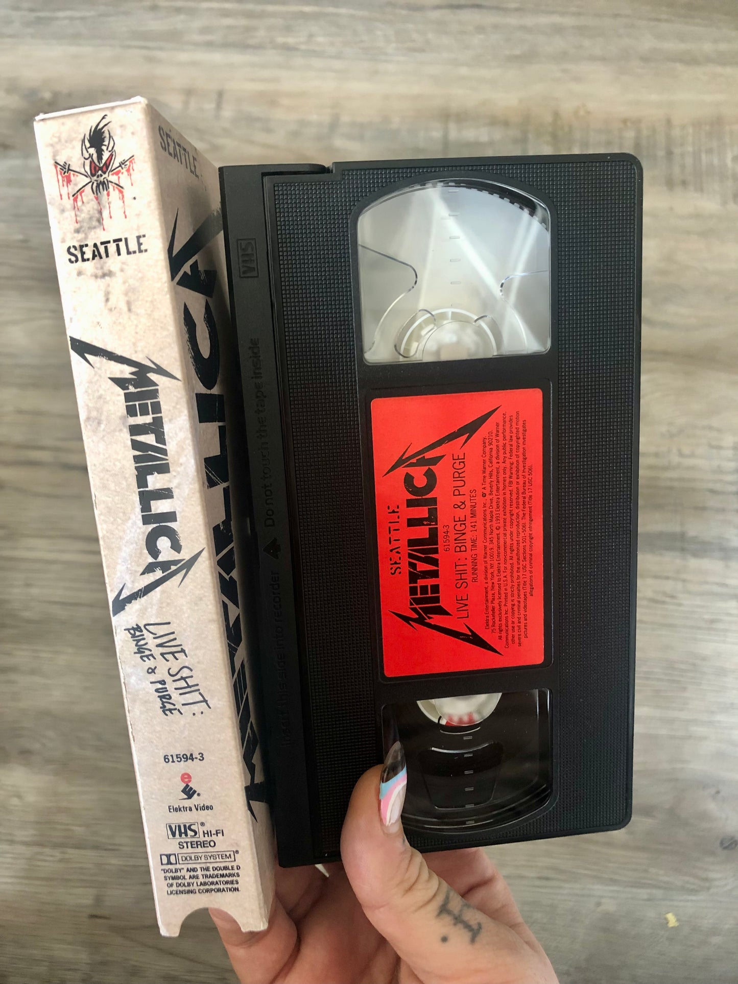 Metallica LIVE VHS Seattle