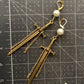 Sword & Pearl Earrings