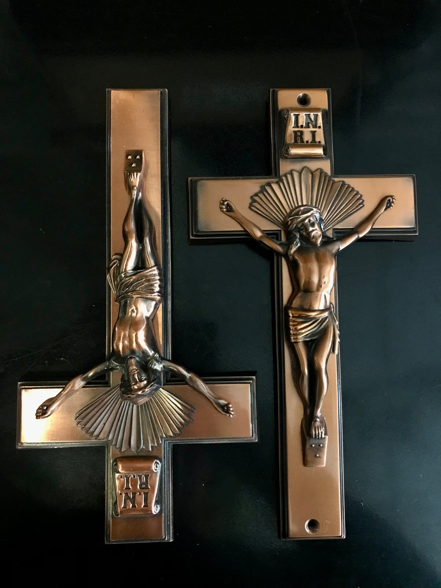 Bronze Casket Crucifix