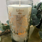 Libra vintage smokey glass candle