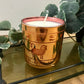 Aries vintage glass candle